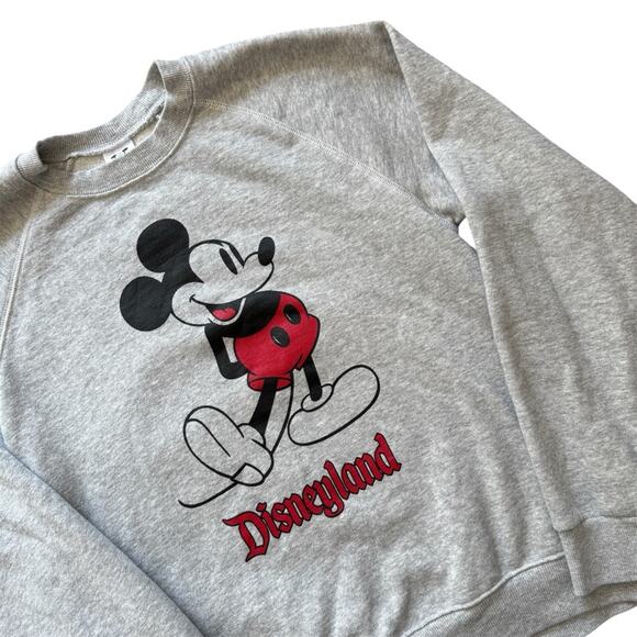 Disney Other - Disneyland Women’s Gray Crewneck Sweatershirt With Mickey Mouse Medium Disney